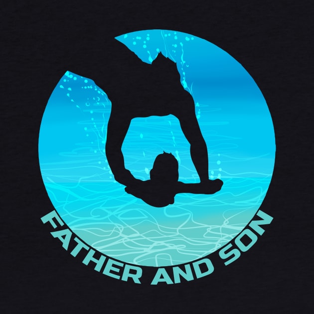 Swimming and Diving - Father and Son by SinBle